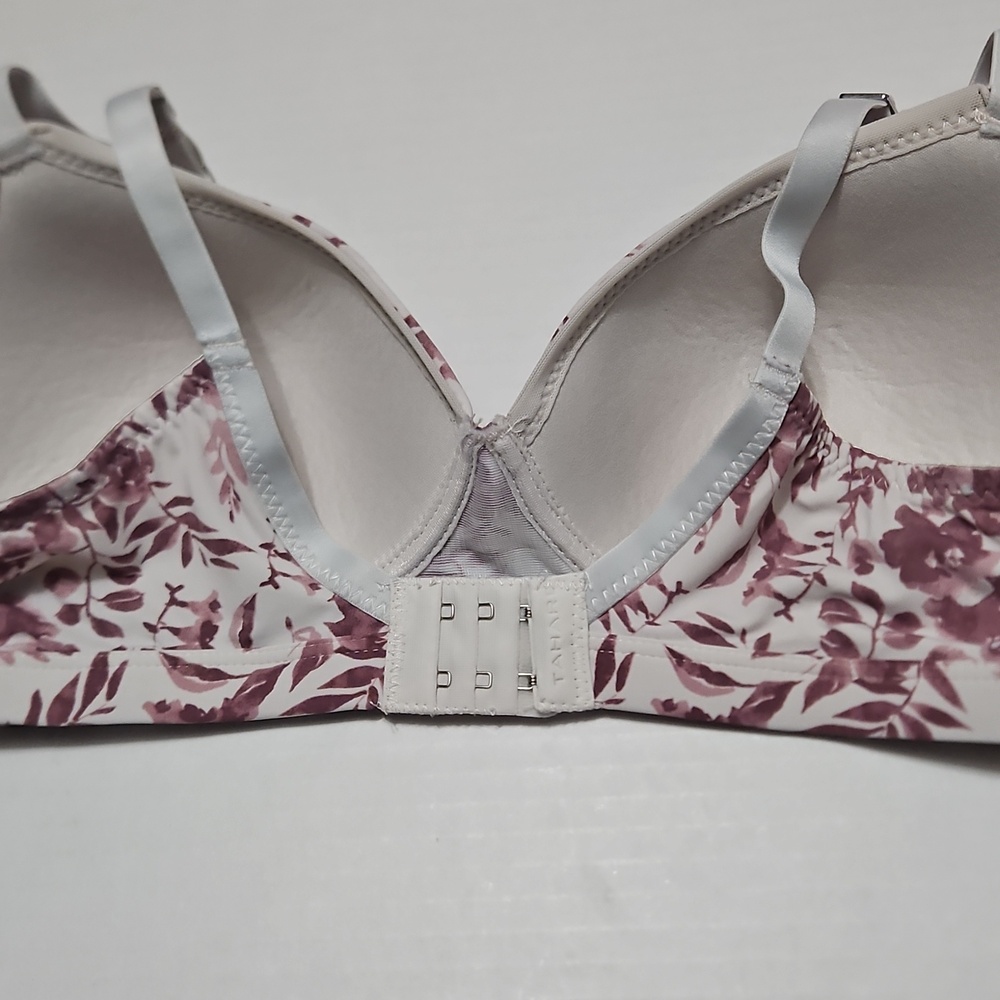 Tahari Mauve Floral Wireless Seamless Bra Size 36C - Picture 3 of 9